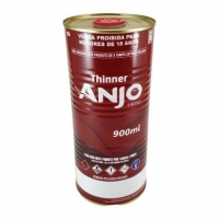 Thinner 900ML - Anjo 3020 para Tintas Acril Produtos Base de Nitrocelulose Lacas, Vernizes, Primers E Seladoras