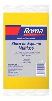 Bloco De Espuma Multi Uso Amarelo - Roma 3226