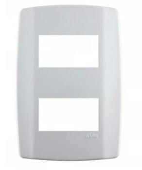 Ilumi Slim Placa 4x2 2 Módulos Com Suporte Branco - 82080