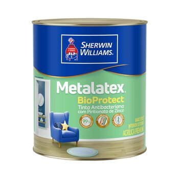 Tinta Branco Acetinado 900ml - Metalatex Bioprotect  Sherwin Williams
