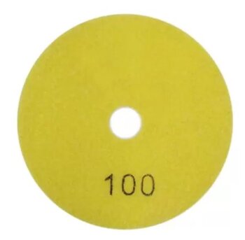 Disco Diamantado Flexivel Polir Gr 100 100mm Amarelo - Cortag 62146
