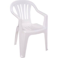 Cadeira Plast. com Braco Branco - Mor Bela Vista 15151101