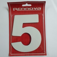 Numero Residencial Acm Nº 5 Branco - Numeral / Rennova