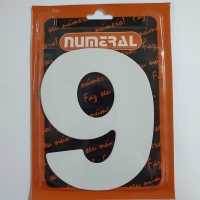 Numero Residencial Acm Nº 9 Branco - Numeral / Rennova