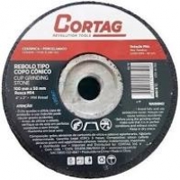 Rebolo Copo Conico Gr80 101,6mm X 50,8mm X Rosca M14 - Cortag 61749
